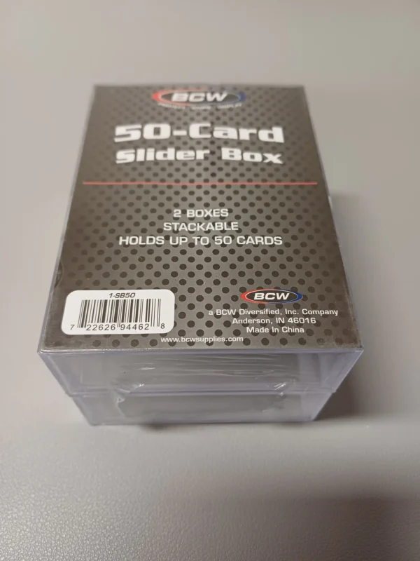 BCW Plastová krabička na 50 karet - 2ks v balení