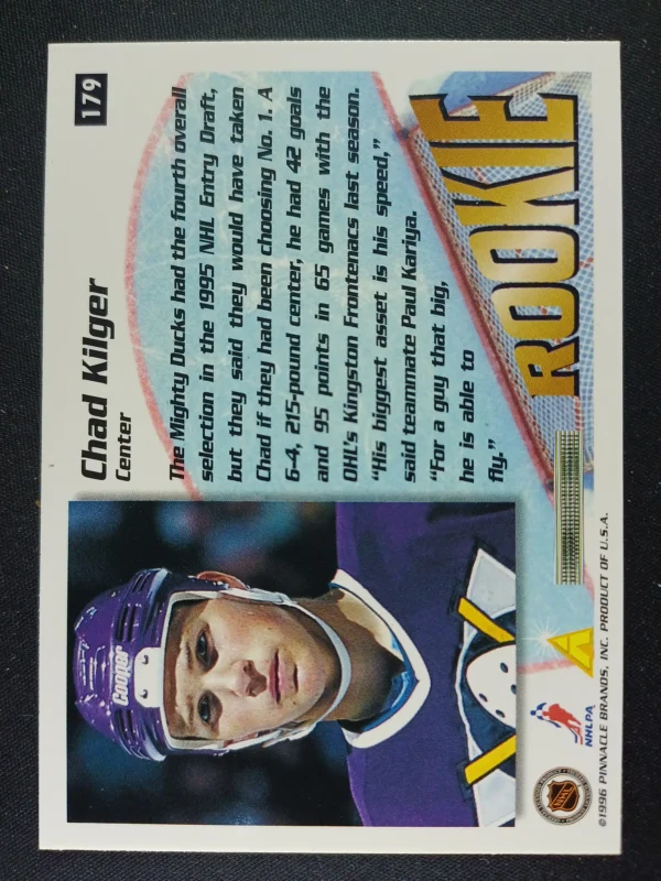 1995/1996 Pinnacle Summit Base 179 Chad Kilger - Image 2
