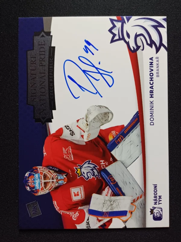 2020/2021 Moje Kartičky Reprezentace Signature National Pride NPS-DH Dominik Hrachovina AUTO 18/36