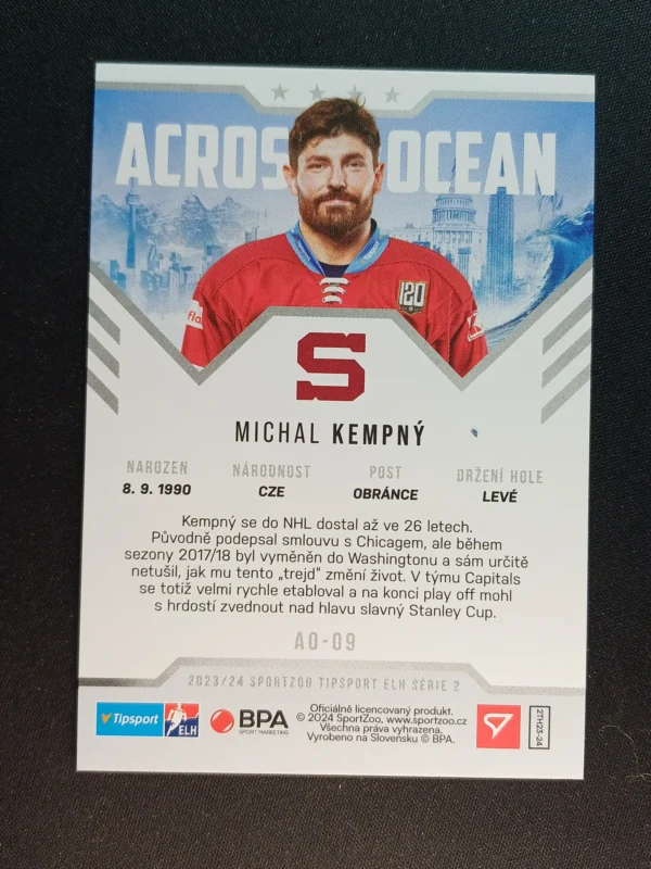 2023/2024 Sportzoo Serie 2 Across the Ocean AO-09 Michal Kempny Inzert - Image 2