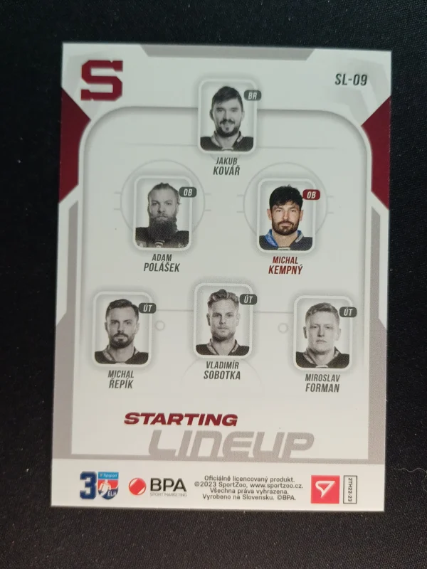 2022/2023 Sportzoo Serie 2 Starting Lineup SL-09 Michal Kempny Inzert - Image 2