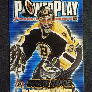 2001/2002 Pacific Adrenaline Power Play 4 Byron Dafoe Inzert