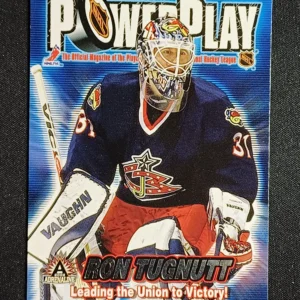 2001/2002 Pacific Adrenaline Power Play 11 Ron Tugnutt Inzert