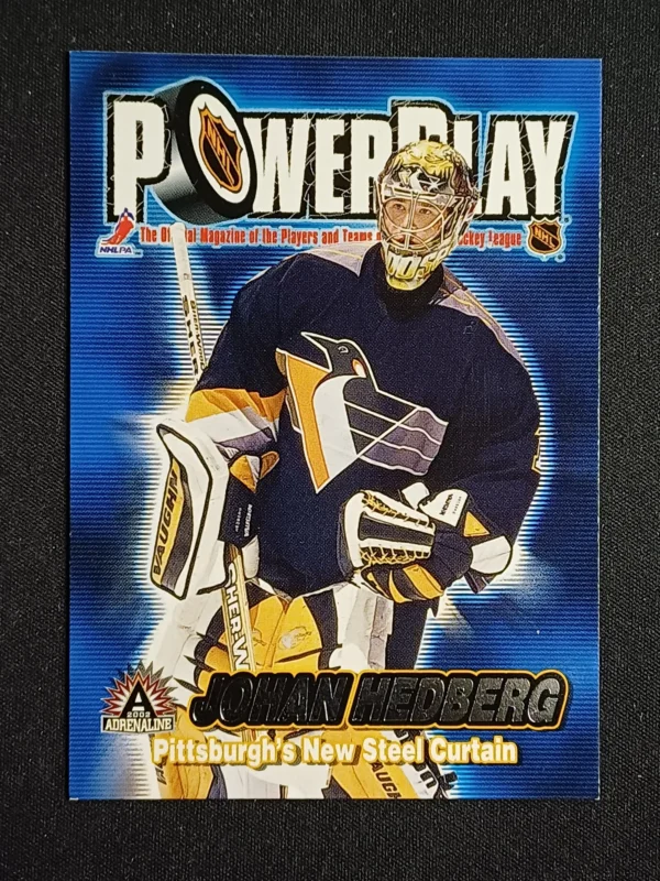 2001/2002 Pacific Adrenaline Power Play 28 Johan Hedberg Inzert