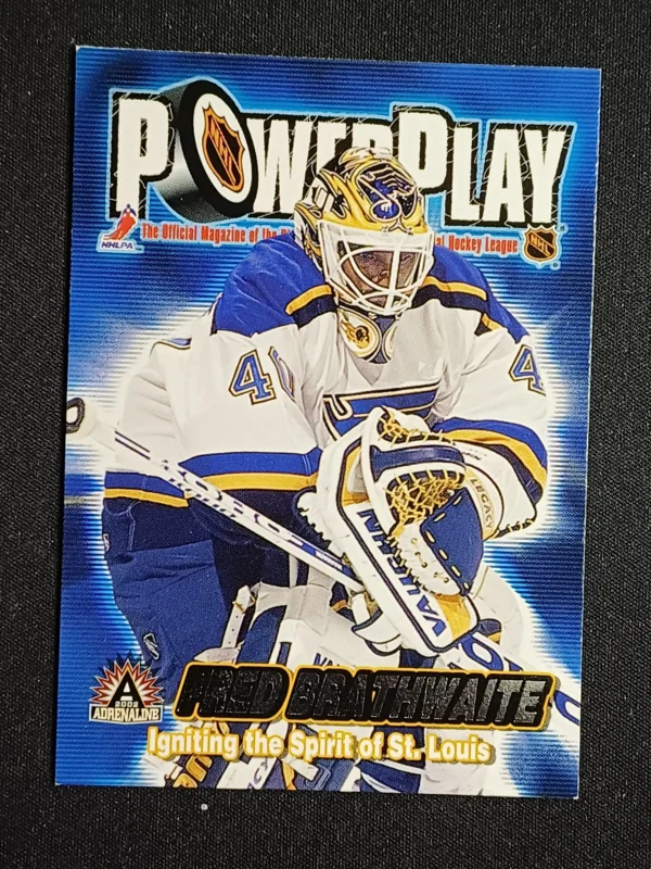 2001/2002 Pacific Adrenaline Power Play 29 Fred Brathwaithe Inzert