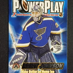 2001/2002 Pacific Adrenaline Power Play 30 Brent Johson Inzert
