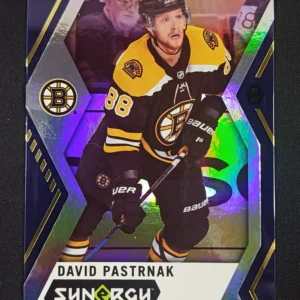 2017/2018 Upper Deck Synergy Purple 32 David Pastrnak Paralel