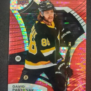 2021/2022 Upper Deck Allure Red Rainbow 47 David Pastrnak Paralel