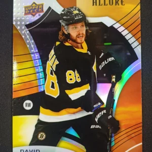 2021/2022 Upper Deck Allure Sunrise 47 David Pastrnak Paralel