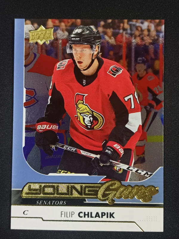 2017/2018 Upper Deck Series 2 Young Guns Silver Foil 472 Filip Chlapik Inzert