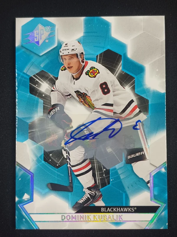 2020/2021 Upper Deck SPx Autographs 62 Dominik Kubalik AUTO