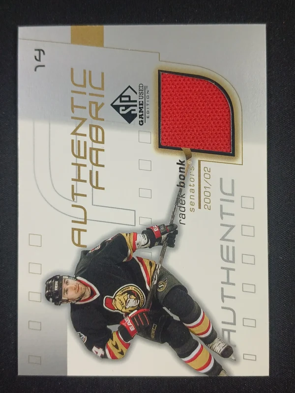 2001/2002 Upper Deck SPGU Authentic Fabric AF-BN Radek Bonk Jersey