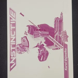 2023/2024 Upper Deck Series 2 Instinctive - Printing Plate Magenta Achievement IN-12 Karel Vejmelka Inzert 1/1