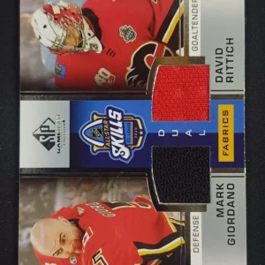 2020/2021 Upper Deck SPGU All-Star Skills Fabrics Dual ASD-GR David Rittich, Mark Giordano Jersey