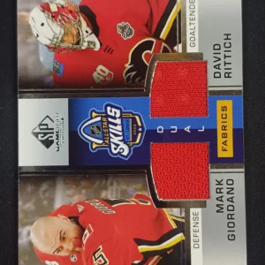 2020/2021 Upper Deck SPGU All-Star Skills Fabrics Dual ASD-GR David Rittich, Mark Giordano Jersey
