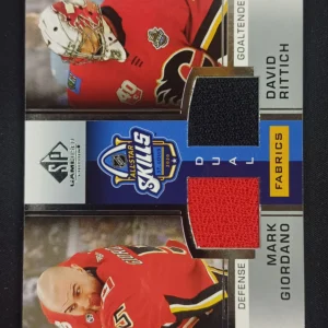 2020/2021 Upper Deck SPGU All-Star Skills Fabrics Dual ASD-GR David Rittich, Mark Giordano Jersey