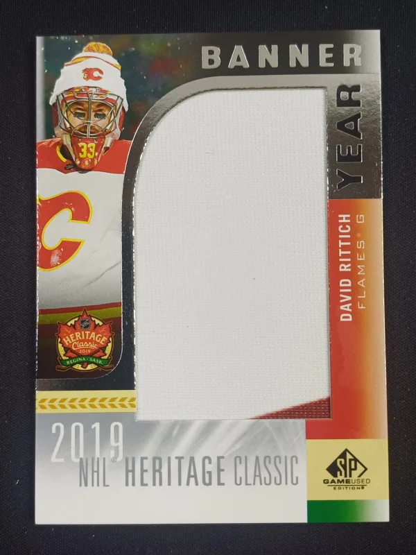 2020/2021 Upper Deck SPGU 2019 NHL Heritage Classic Banner Year Relics HC20-DR David Rittich Jersey