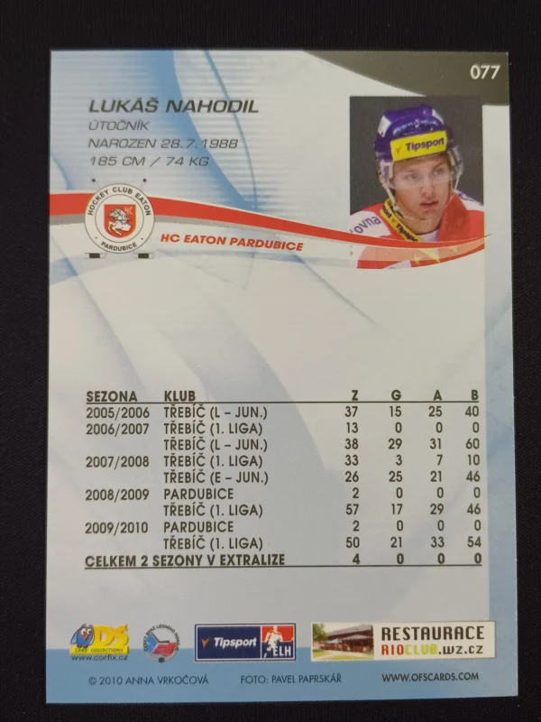 2010/2011 OFS Plus Base 77 Lukáš Nahodil - Image 2