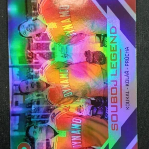 2024 Moje Kartičky Dynamo 100 Souboj Legend Rainbow 93 Koukal | Kolář | Průcha Paralel /100