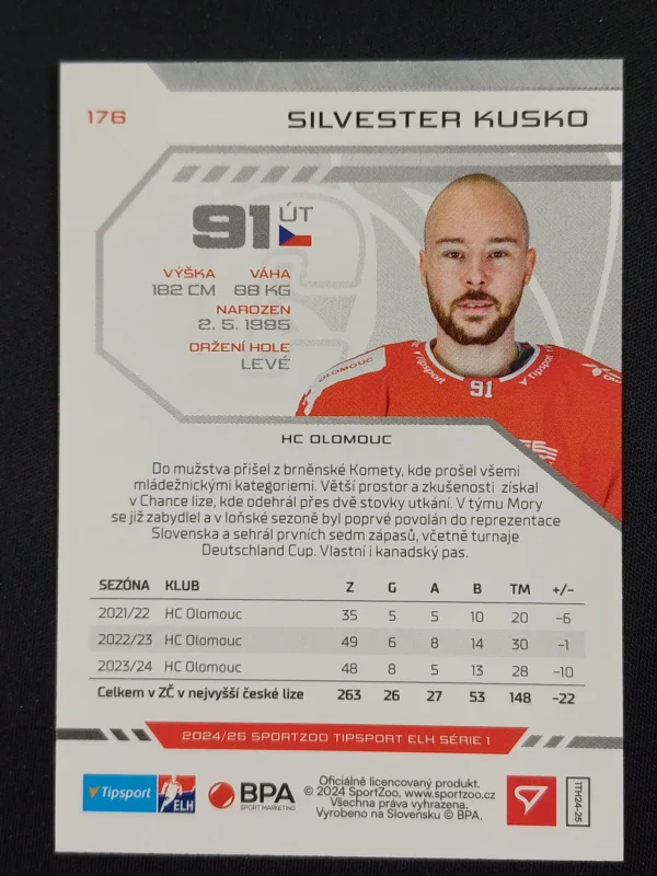 2024/2025 Sportzoo Serie 1 Puck Marks 178 Silvester Kusko Paralel - Image 2