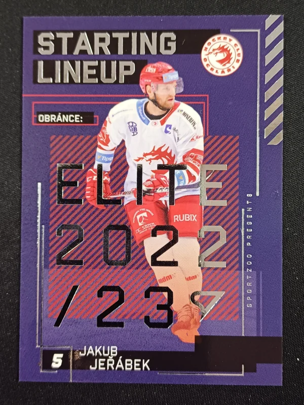 2023/2024 Sportzoo Serie 2 Starting Lineup SL-87 Jakub Jeřábek Inzert