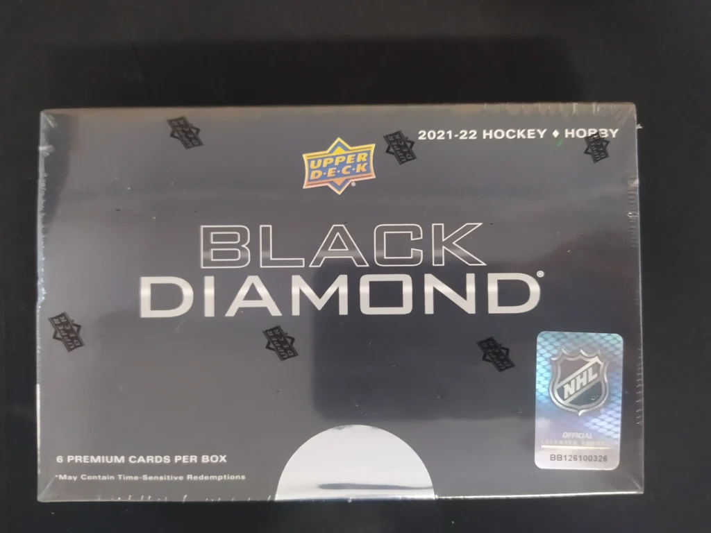 2021/22 Upper Deck Black Diamond Hockey Hobby box