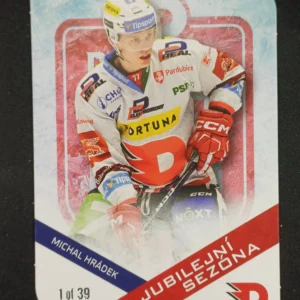 2024 Moje Kartičky Dynamo 100 Jubilejní Sezóna Die Cuts 14 Michal Hrádek Paralel /39