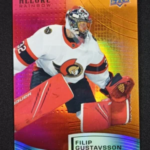 2021/2022 Upper Deck Allure Color Flow - Red Orange R-29 Filip Gustavsson Paralel