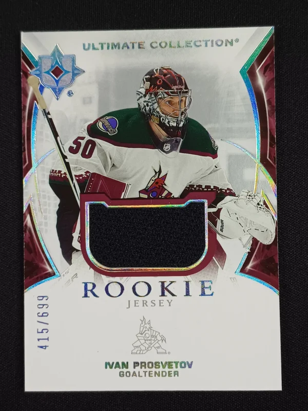 2021/2022 Upper Deck Ultimate Collection Rookie Jersey 123 Ivan Prosvetov Jersey 415/699