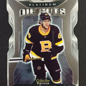 2021/2022 Upper Deck OPC Platinum Platinum Die-Cuts DC-6 David Pastrnak Paralel