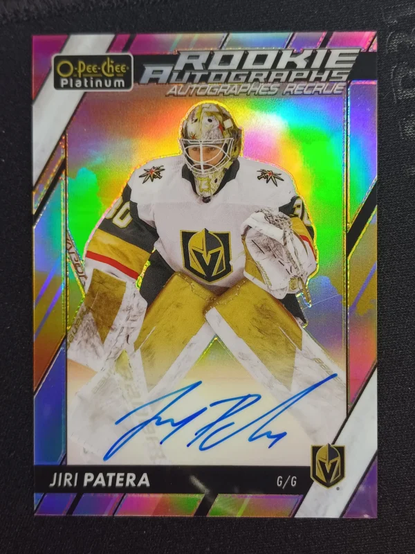 2023/2024 Upper Deck OPC Platinum Marquee Rookie Sunset AUTO R-PA Jiri Patera Paralel
