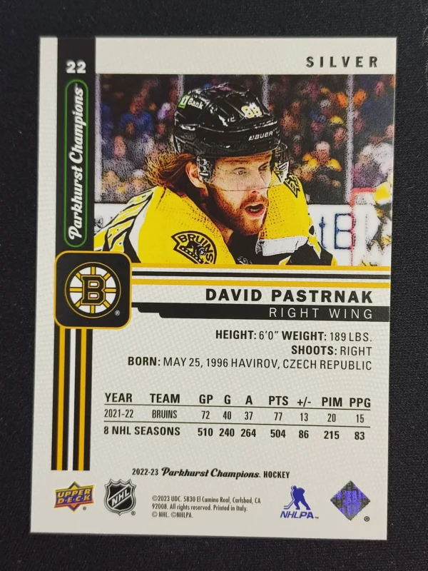 2022/2023 Upper Deck Parkhurst Champions Silver 33 Ondrej Kase Paralel - Image 2