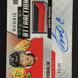 2019/2020 Upper Deck Premier Rookie Premier Attractions PA-DK Dominik Kubalik AUTO Patch 89/99