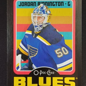 2024/2025 Upper Deck O-Pee-Chee Retro Black Border 66 Jordan Binnington Paralel 083/100