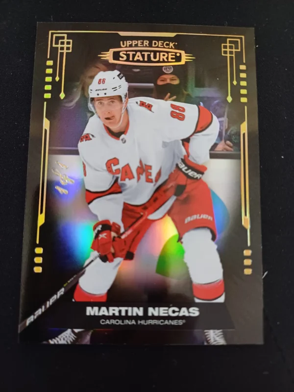 2021/2022 Upper Deck Stature Black Photo Variant 96 Martin Necas AUTO 1/1