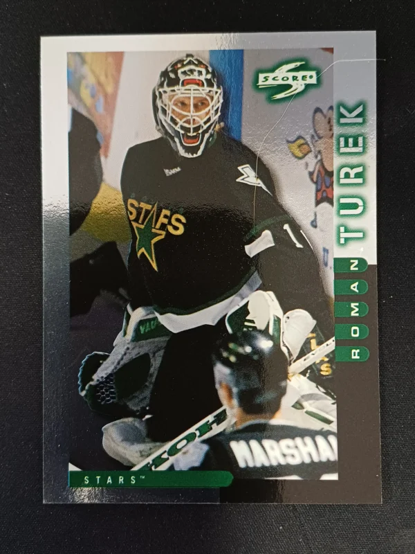 1997/1998 Pinnacle Score Golden Blades 36 Roman Turek Paralel