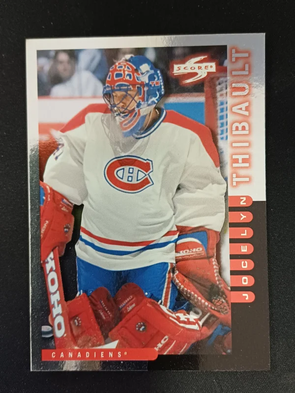 1997/1998 Pinnacle Score Golden Blades 41 Jocely Thibault Paralel