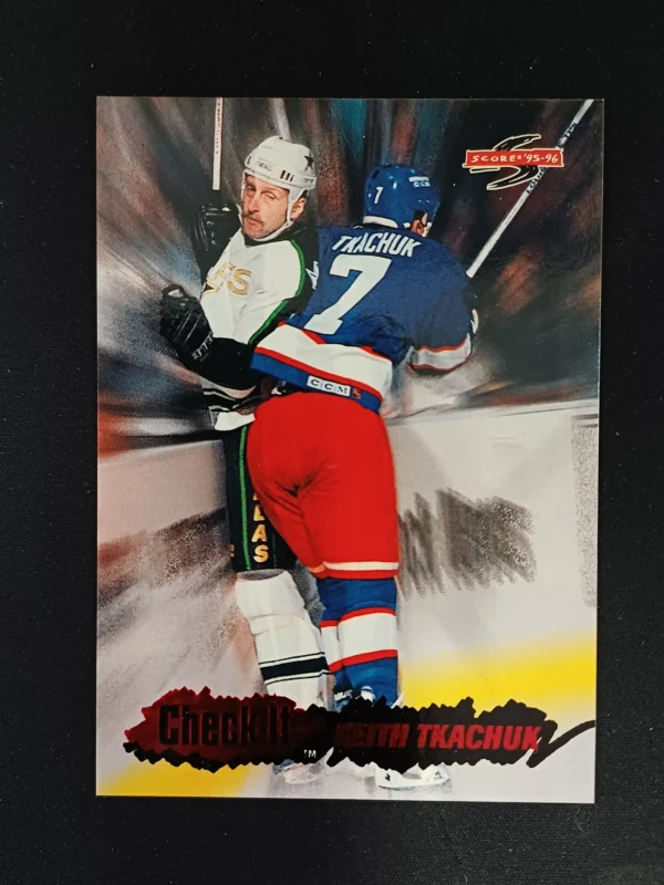 1995/1996 Pinnacle Score Check-It 11 of 12 Keith Tkachuk Inzert