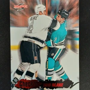 1995/1996 Pinnacle Score Check-It 9 of 12 Rob Blake Inzert