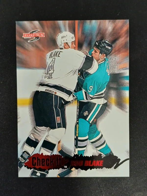 1995/1996 Pinnacle Score Check-It 9 of 12 Rob Blake Inzert