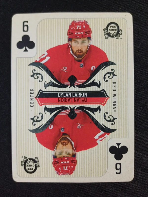 2024/2025 Upper Deck O-Pee-Chee Playing Cards Six of Hearts Dylan Larkin Inzert