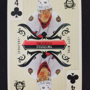 2024/2025 Upper Deck O-Pee-Chee Playing Cards Four of Clubs Tim Stutzle Inzert