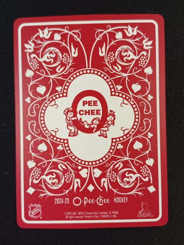 2024/2025 Upper Deck O-Pee-Chee Playing Cards Eight of Hearts Matthew Tkachuk Inzert - Image 2