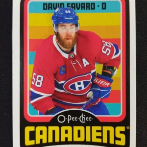 2024/2025 Upper Deck O-Pee-Chee Retro 40 David Savard Paralel