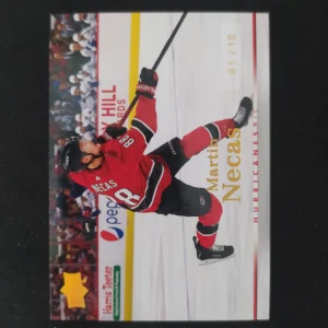 2022/2023 Upper Deck Extended High Gloss Tribute T-14 Martin Necas Paralel 01/10