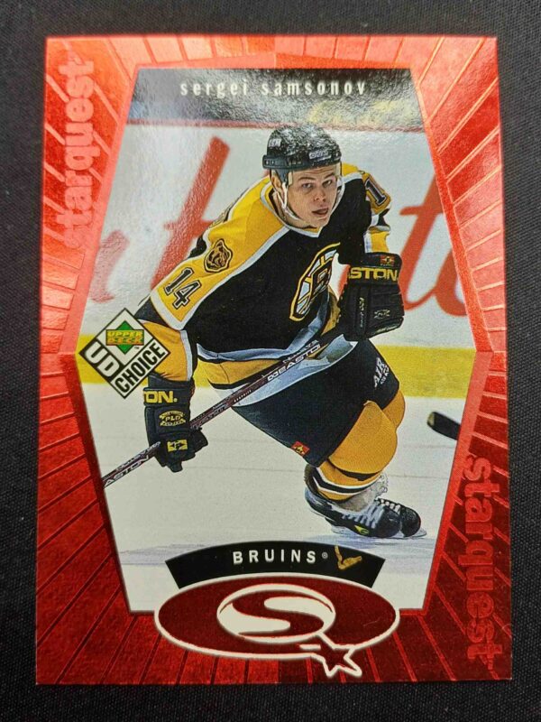 1998/1999 Upper Deck UD Choice Starquest Red SQ6 Sergei Samsonov Inzert | Paralel
