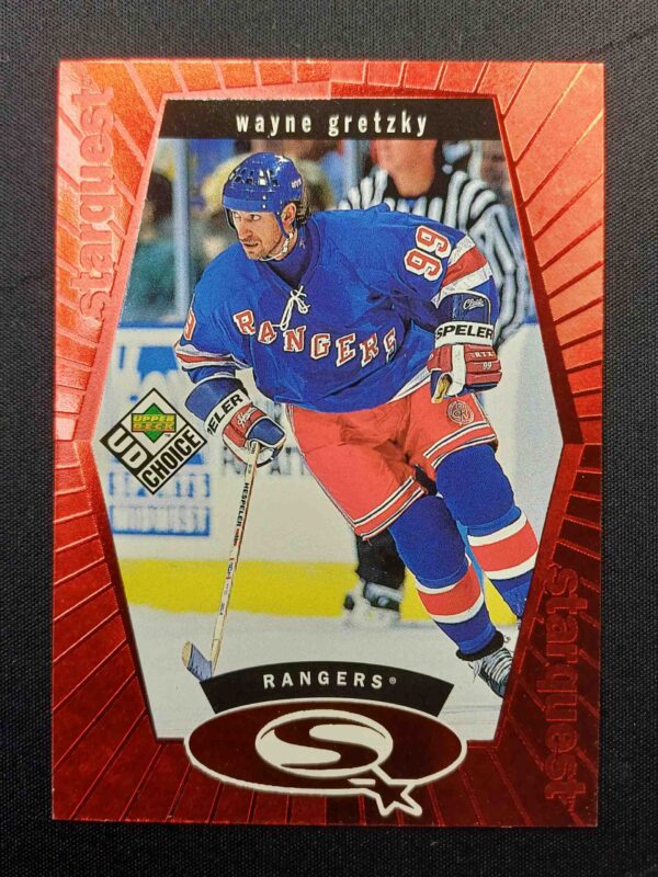 1998/1999 Upper Deck UD Choice Starquest Red SQ1 Wayne Gretzky Inzert | Paralel