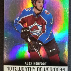 2017/2018 Upper Deck Synergy Noteworthy Newcomers NN-17 Alex Kerfoot Inzert