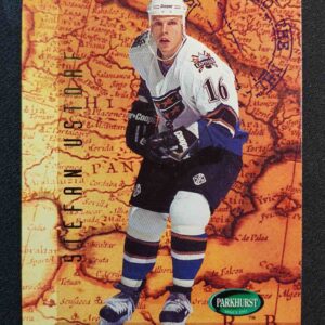 1995/1996 Parkhurst International Passport to the NHL 520 Stefan Ustorf Inzert