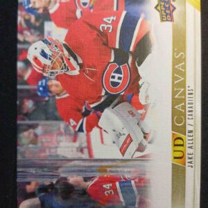 2022/2023 Upper Deck Series 1 Canvas C42 Jake Allen Inzert